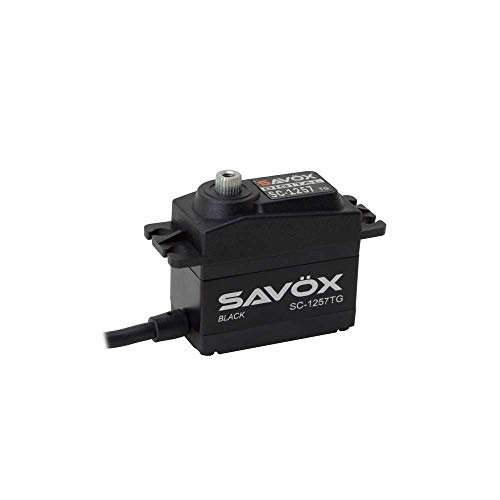 Savox SC 1257TG High Speed Coreless Motor Digital Servo for 1.20 Size RC Airplanes Black Edition