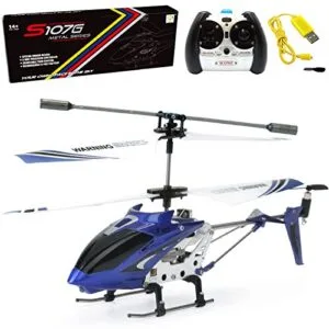 Cheerwing S107 S107G Phantom 3CH 3.5 Channel Mini RC Helicopter with Gyro System Blue