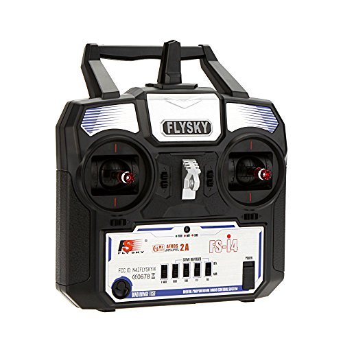 Flysky FS i4 AFHDS 2A 2.4GHz 4 Channel Radio System Transmitter with FS A6 Receiver for Big 4CH RC Helicopter