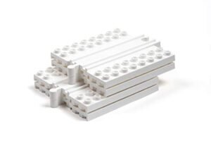 Dreamup Toys Wooden RC Boat Hull 8x8 Straight White 4 Pack