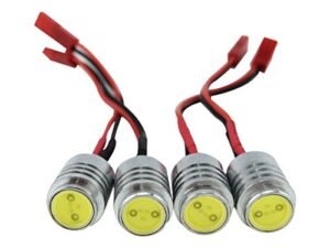 usmile RC Night Flying LED Lights for Flying RC Jets 12V 1.5W Super Bright Drone LED Light Illuminator 4pcs