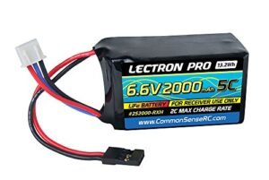 Common Sense RC Lectron Pro 6.6V 2000mAh 5C LiFe Receiver Hump Pack Available at RC Willey Furniture Roseville CA
