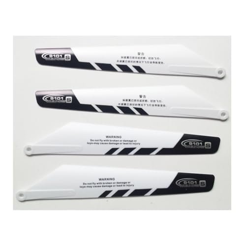 Night Lions Tech Main Blades Black White Spare Parts for Double Horse 9101 RC Helicopter