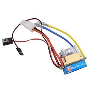 powerday 480A Three Mode Brushed Speed Controller ESC Regler Perfect for Indoor RC Crawler Course and Various RC Vehicles
