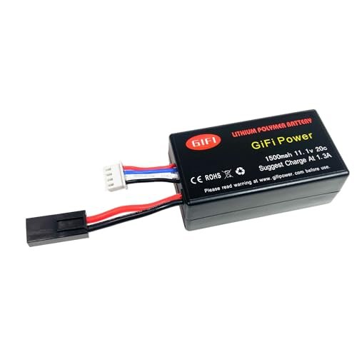 MaximalPower Gifi Power LiPo Battery 1500mAh 11.1V 20C for PARROT AR.DRONE 2.0 and 1.0 Quadricopter DRB 1500DB