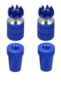 Apex RC Products Blue Aluminum Gimbal Sticks for Wood RC Boat Products Compatible with Futaba Spektrum DX6 DX7S DX8 DX9 Taranis X9D Transmitters