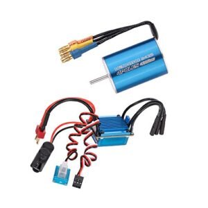 GoolRC 2435 4800KV 4P Sensorless Brushless Motor with 25A ESC for 1/16 RC Truck Tires