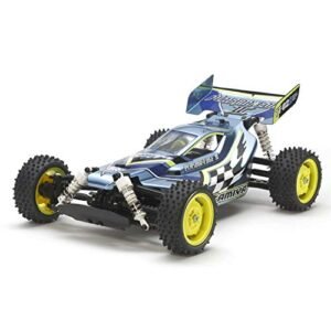 TAMIYA 1/10 RC Plasma Edge II Buggy Kit with TT02B Chassis Brushed 4WD and Durable 1/10 RC Buggy Wheels
