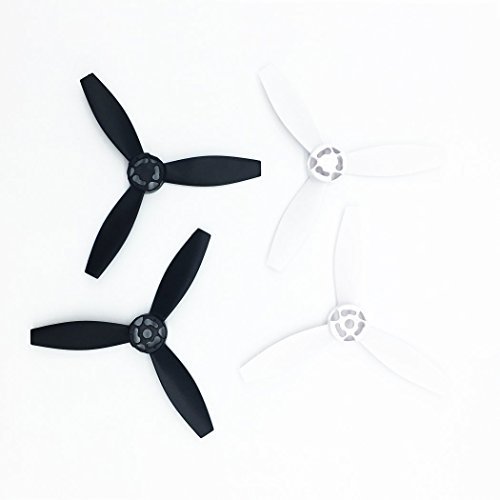 Anbee Giant Scale RC Propellers 4pcs Plastic Props Rotor for Parrot Bebop 2 Drone Quadcopter Black and White