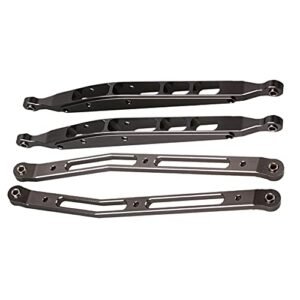 Mxfans Titanium Aluminum Upgrade Rear Upper Lower Chassis Linkage Link Replacement for AXIAL YETI Rock Racer 90026 RC 1 10 AX31007 Pack of 2 Yeti RC Body