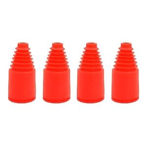 FLMLF Axle Boot 4PCS Quality Rubber 23 x 47mm Shock Boot Red Half Shaft Dust Cover for 1 5 RC Remote Car Hpi Baja Rovan King Motor 5B 5T 5SC Perfect for RC King Hobbies