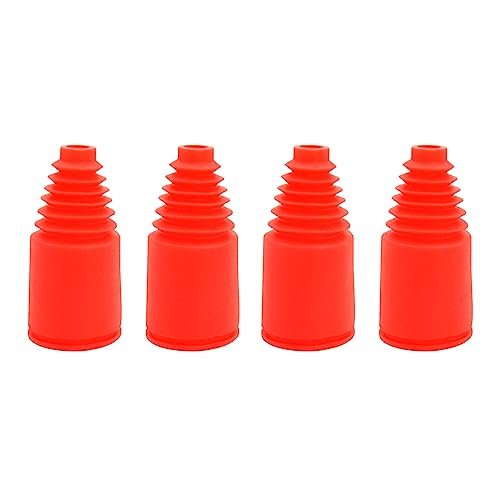 FLMLF Axle Boot 4PCS Quality Rubber 23 x 47mm Shock Boot Red Half Shaft Dust Cover for 1/5 RC Remote Car Hpi Baja Rovan King Motor 5B 5T 5SC Perfect for RC King Hobbies