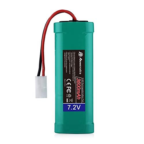 Powerextra 7.2V 3600mAh NiMH RC Battery Pack Compatible with Thunder Tiger Olympian RC Boat and Other RC Vehicles