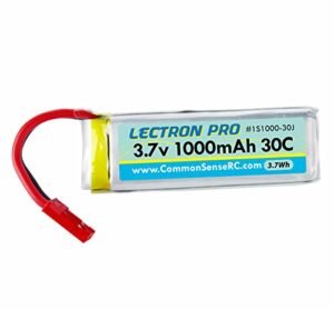 Lectron Pro 3.7V 1000mAh 30C LiPo Battery With JST Connector for Barry Sanders RC