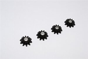 Hotwheels Monster Trucks 1 6 Scale XL Mega Wrex RC Axial Yeti XL Steel 45 Differential Gear 10T 4Pcs Black Upgrade Parts