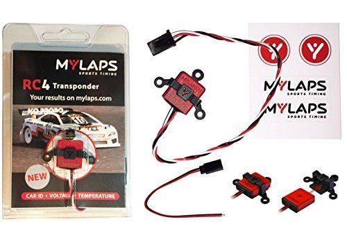 MYLAPS RC4 Direct Powered Transponder for Gasoline Powered RC Boats with 3 Wires Model 10R120