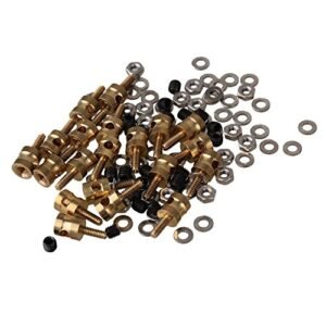 Mxfans 20pcs Metal 2mm Pushrod Linkage Stopper with Screw and Nut for RC Magazine Airplane Helicopter