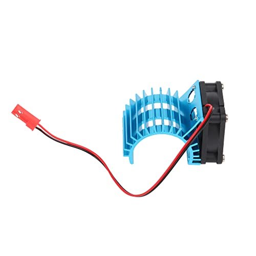 Mxfans 308006 Blue Aluminum Alloy 380 Motor Heatsink with Fan for Fury RC Car Motor Cooling