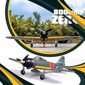 Fms Rc Planes for Adults 800mm Zero V2 A6M3 RC Airplane 4CH Wingspan Green Warbird Hobby Rc Airplanes PNP No Radio Battery Charger at Rc Planes Hobby Lobby
