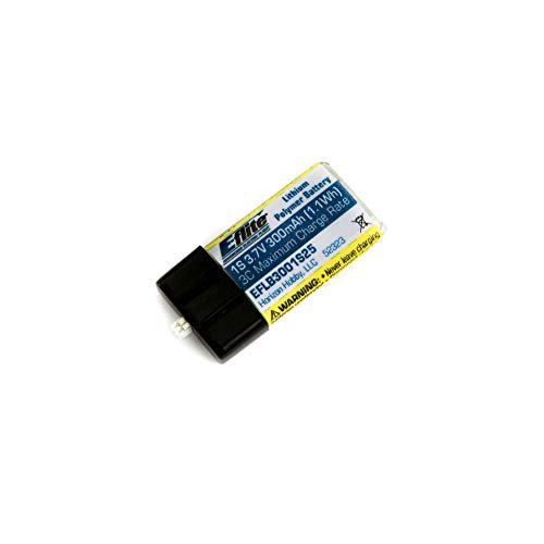 E flite 300mAh 1S 3.7V 25C LiPo Battery for Dirty Bird RC Airplane EFLB3001S25