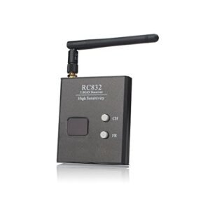 AKK 5.8G RC832 Mini FPV Receiver Double Screen Display Compatible with Contixo F10 Quadcopter RC Drone
