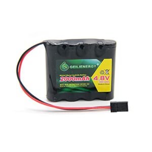 GEILIENERGY NiMH Receiver RX Battery 4.8V 2000mAh High Capacity Rechargeable Battery Pack Compatible with 2016 Lexus RC 200t Oil Capacity and More