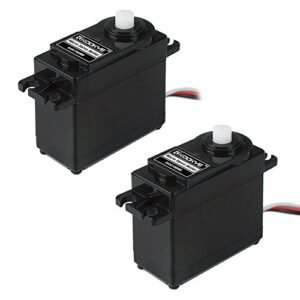 Mini Servo Motor Metal Gear Digital 360 Degree Continuous Rotation with Servo Horn Set for RC Model Chinook Helicopter