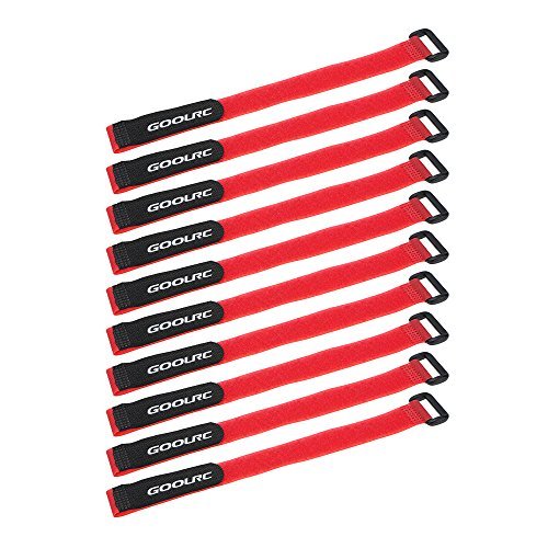 GoolRC 10Pcs Strong RC Battery Antiskid Straps 285mm for RC Helicopter Dubai and RC Car