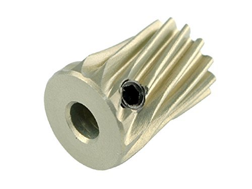 MICROHELI Aluminum Helical Pinion 13T 0.5M 3.17mm for RC Truck Aluminum Wheels