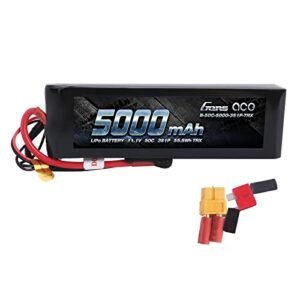Gens ace 5000mAh 11.1V 3S 50C LiPo Battery Pack with XT60 and T Plug for RC Willey Spartan Sofa TRX RC Cars and More