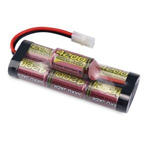Melasta 8.4V 4200mAh 7 Cell NiMH Battery for Awesome RC Cars Monroe with Tamiya Connector