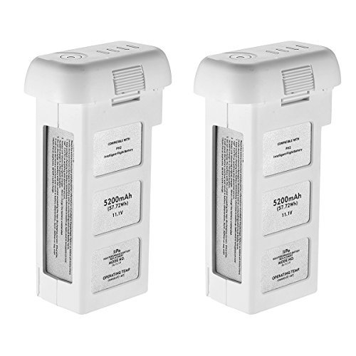 Powerextra 2 Pack 11.1V 5200mAh LiPo Battery for DJI Phantom 2 Vision Plus