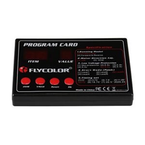 Goolsky Flycolor Programming Card for Amazing RC Boats ESC Electronic Speed Controller