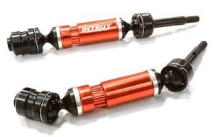 Integy RC Upgrades for Traxxas, Dual Joint Telescopic Rear Driveshafts for Traxxas 1/10 Bandit
