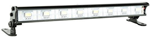 Apex RC Products 8 LED 138mm Aluminum Light Bar for Nitro Trucks RC and 1/10 Scale Models Compatible with Traxxas Slash Axial Score Yeti XL
