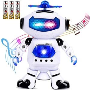 Toysery Battery Operated RC Trucks Electronic Walking Dancing Robot Toys With Music Lighting For Kids Boys Girls Toddlers