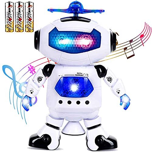 Toysery Battery Operated RC Trucks Electronic Walking Dancing Robot Toys With Music Lighting For Kids Boys Girls Toddlers