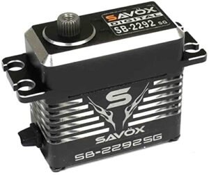 Savox SB2292SG Monster Performance Brushless Servo Black Edition for Monster Mutt RC Body 07Sec 4305oz at 74V