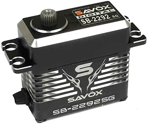 Savox SB2292SG Monster Performance Brushless Servo Black Edition for Monster Mutt RC Body 07Sec 4305oz at 74V