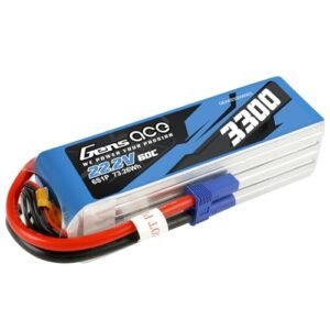 Gens ace 6S LiPo Battery 3300mAh 22.2V 60C 120C with EC5 Plug Ideal for BJ Baldwin RC Trophy Truck and Other RC Models