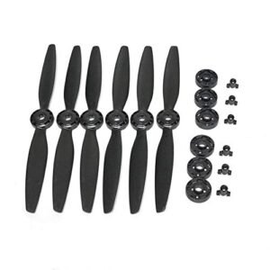 Xmipbs 3 Pairs Blade A B Quick Release Propellers for Tyco RC Typhoon Hovercraft Yuneec Typhoon H 480 Drone 6pcs Black