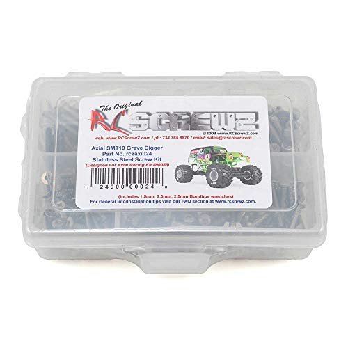 AXI024 Axial SMT10 Grave Digger AXI90055 Stainless Steel Screw Kit