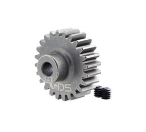GDS Racing Pro Mod1 5mm Bore Pinion Gear 24 Tooth Hardened Steel M1 24T for Mil Mi 24 Gunship Helicopter RC
