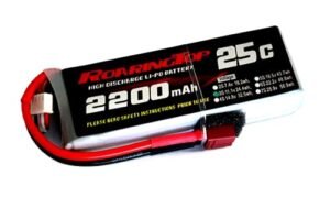 RoaringTop LiPo Battery Pack 25C 2200mAh 3S 11.1V with T Plug for RC Vehicles