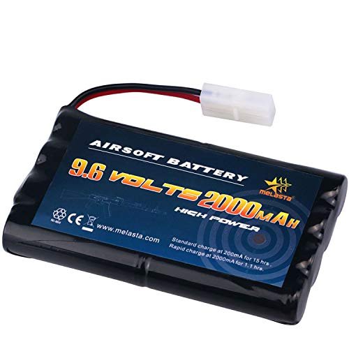 melasta AA 9.6V 2000mAh NiMH Airsoft Battery Pack for Custom Painted RC Boats with Tamiya Connector