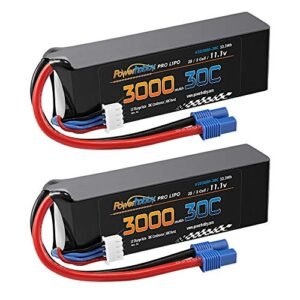 Powerhobby 3S 11.1V 3000mAh 30C Lipo Battery Pack with EC3 Connector 2 Pack Ideal for is 350 vs rc 350 and More