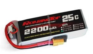 RoaringTop LiPo Battery Pack 25C 2200mAh 4S 14.8V with XT60 Plug for Turbine Jet RC Boat Car Truck Heli Airplane