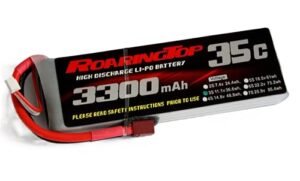 RoaringTop LiPo Battery Pack 35C 3300mAh 3S 11.1V with T Plug for RC Car Boat Truck Heli Airplane