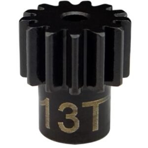 Hot Racing SDMD13M06 Steel Pinion Gear 13T 6 Module 2mm Shaft for Hot Wheels RC Ballistik 1/18 Scale Models