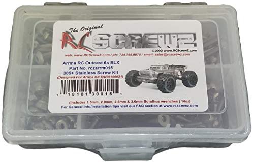 RCScrewZ Stainless Screw Kit arrm015 for Arrma RC Outcast 6s BLX ARA106021 ARA106042 Perfect for RC Excavator Malaysia Enthusiasts